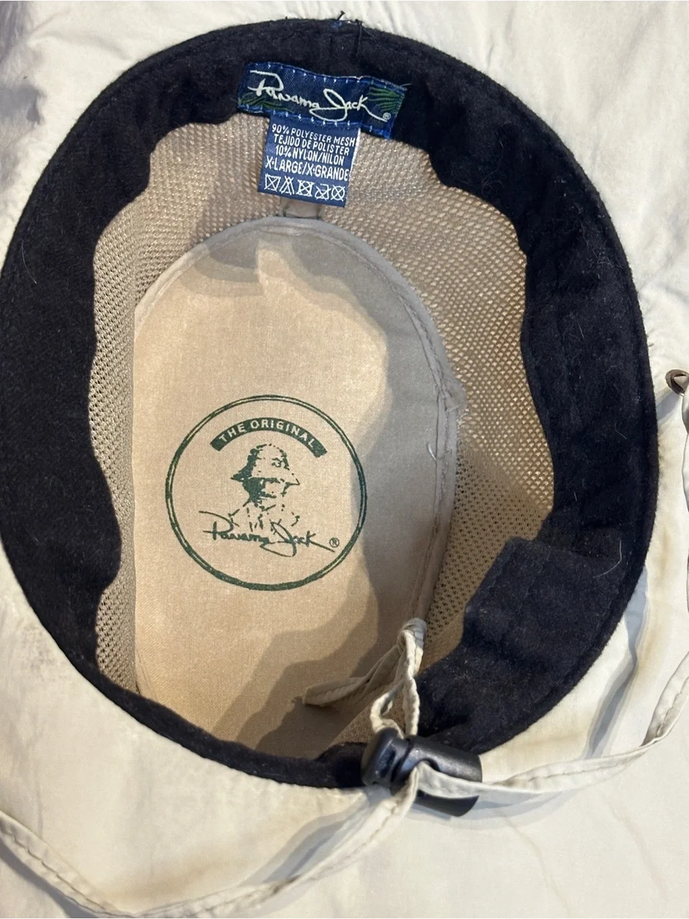 Panama Jack Men's Breathable Mesh Outback Hat Adjustable Chin Cord